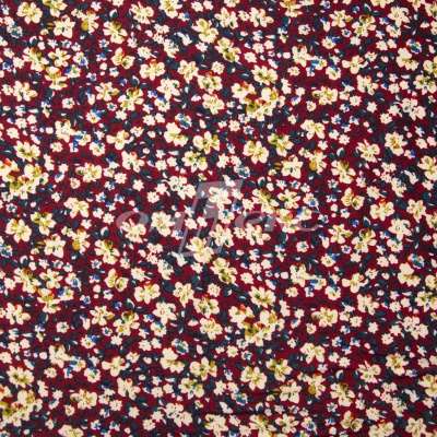 Плательная ткань "Софи" 5.1, 75 гр/м2, шир.150 см, принт растительный - купить в Краснодаре. Цена 243.96 руб.