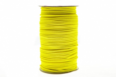 0370-1301-Шнур эластичный 3 мм, (уп.100+/-1м), цв.110 - желтый - купить в Краснодаре. Цена: 459.62 руб.