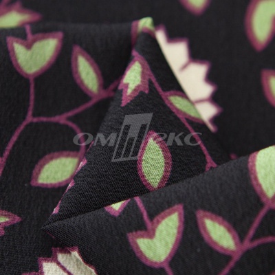 Плательная ткань "Фламенко" 10.1, 80 гр/м2, шир.150 см, принт растительный - купить в Краснодаре. Цена 243.96 руб.