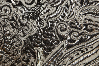 Ткань костюмная жаккард №11, 140 гр/м2, шир.150см, цвет тем.серебро - купить в Краснодаре. Цена 383.29 руб.