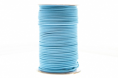 0370-1301-Шнур эластичный 3 мм, (уп.100+/-1м), цв.168 - голубой - купить в Краснодаре. Цена: 459.62 руб.