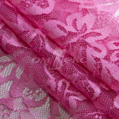 Кружевное полотно стрейч XD-WINE, 100 гр/м2, шир.150см, цвет розовый - купить в Краснодаре. Цена 1 869.99 руб.