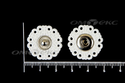Кнопки пришивные №6 S20мм пластиковые белые - купить в Краснодаре. Цена: 9.88 руб.