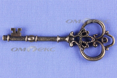 Декоративный элемент для творчества из металла "Ключ"8,5 см  - купить в Краснодаре. Цена: 26.66 руб.