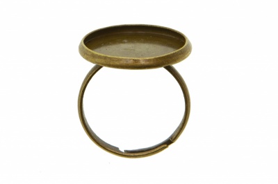 Заготовка для рукоделия металлическая фигурная для кольца 15мм - купить в Краснодаре. Цена: 7.44 руб.