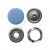 Кнопка рубашечная (закрытая) 9,5мм - эмаль, цв.182 - св.голубой - купить в Краснодаре. Цена: 5.74 руб.