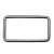 Рамка металлическая прямоугольная, 40 х 15 мм- тём.никель - купить в Краснодаре. Цена: 4.60 руб.