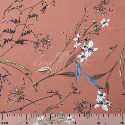 Плательная ткань "Фламенко" 2.1, 80 гр/м2, шир.150 см, принт растительный - купить в Краснодаре. Цена 311.05 руб.