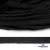 Шнур плетеный d-8 мм плоский, 70% хлопок 30% полиэстер, уп.85+/-1 м, цв.- чёрный - купить в Краснодаре. Цена: 735 руб.