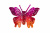 Бабочка декоративная пластиковая #10 - купить в Краснодаре. Цена: 7.09 руб.