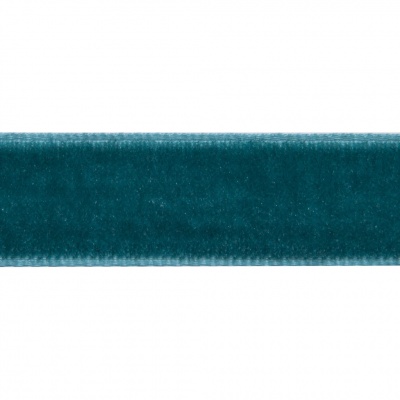 Лента бархатная нейлон, шир.12 мм, (упак. 45,7м), цв.65-изумруд - купить в Краснодаре. Цена: 392 руб.