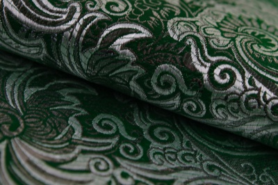 Ткань костюмная жаккард, 135 гр/м2, шир.150см, цвет зелёный№4 - купить в Краснодаре. Цена 441.94 руб.