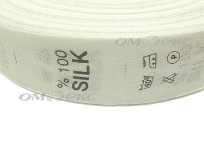 Состав и уход за тк.100% Silk (1000 шт) - купить в Краснодаре. Цена: 520.46 руб.