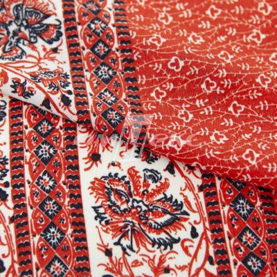 Плательная ткань "Фламенко" 24.1, 80 гр/м2, шир.150 см, принт этнический - купить в Краснодаре. Цена 241.49 руб.