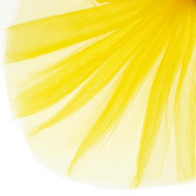 Фатин блестящий 16-70, 12 гр/м2, шир.300см, цвет жёлтый - купить в Краснодаре. Цена 109.72 руб.